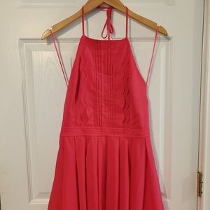 Pink detailed dress